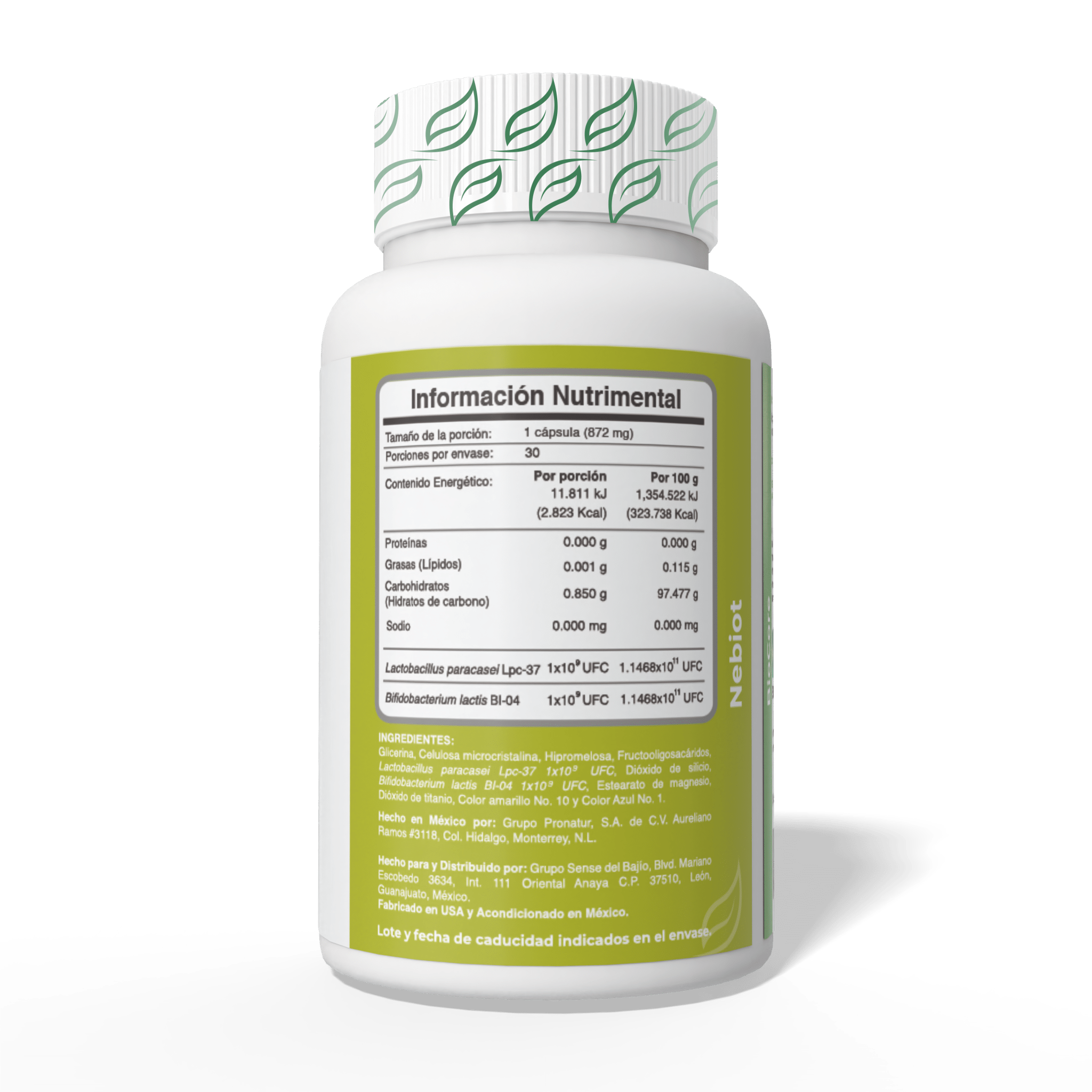 BioCore Nebiot 30 días | 30 cápsulas - Biobo Labs