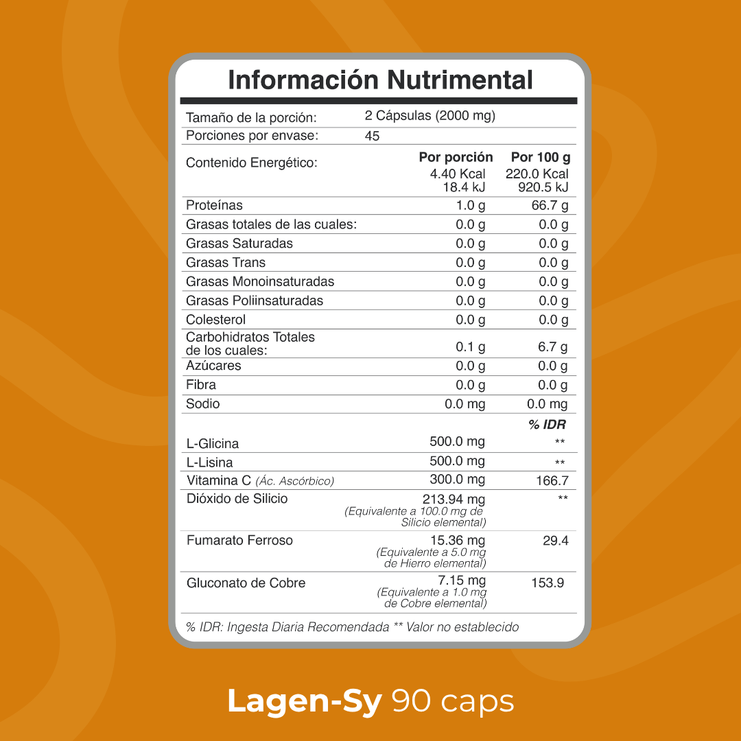LuminaSkn Lagen - Sy 45 días | 90 cápsulas - Biobo Labs