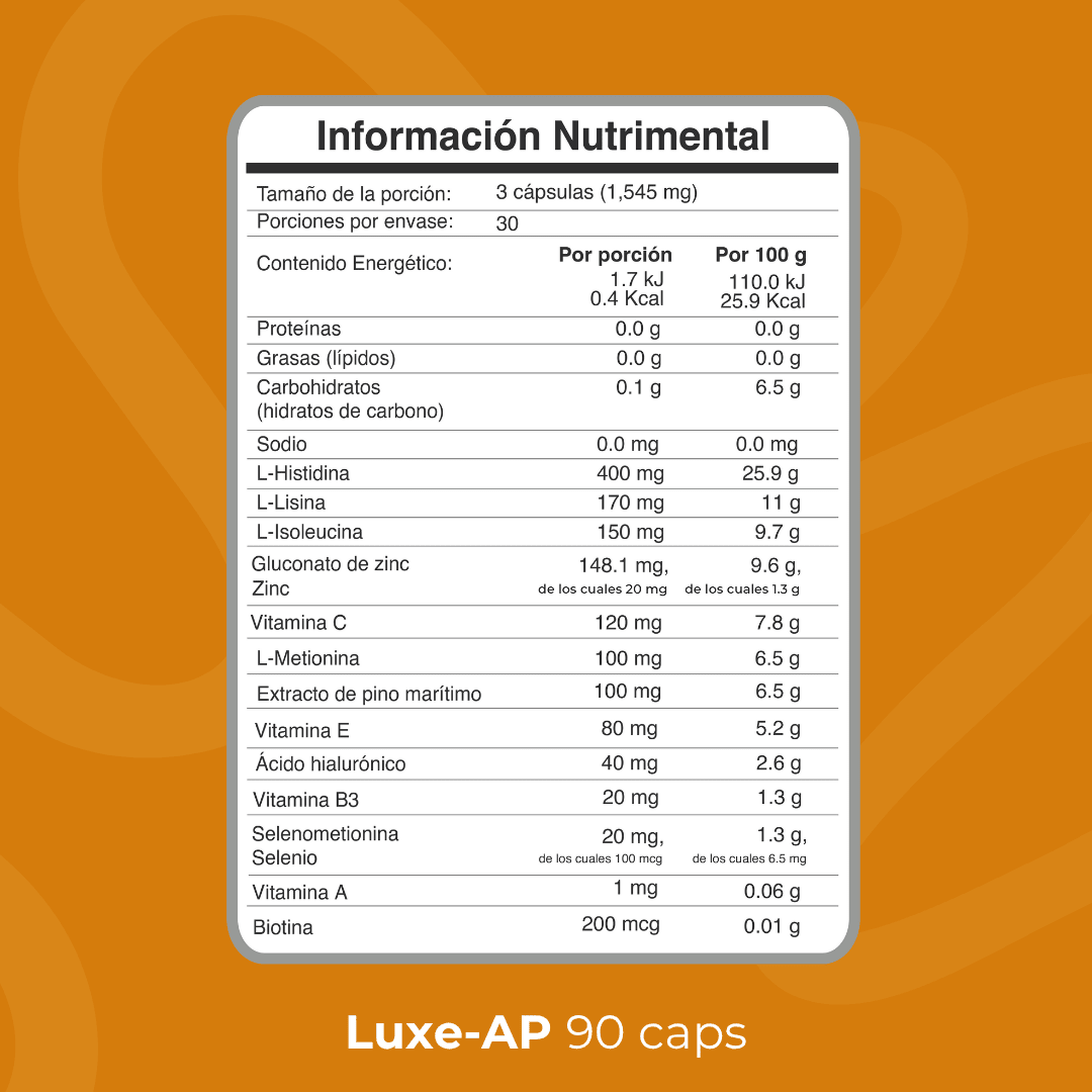 LuminaSkn Luxe - AP 30 días | 90 cápsulas - Biobo Labs