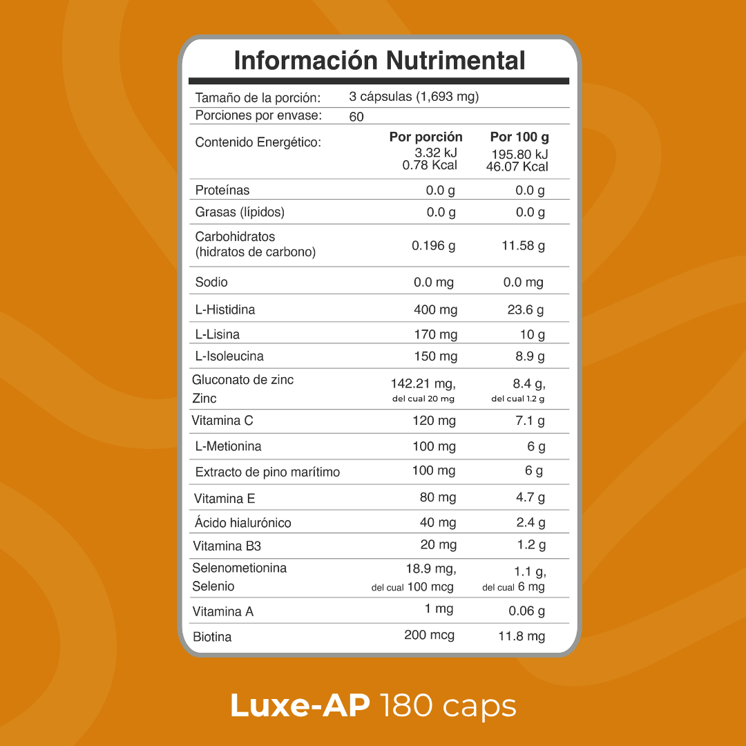 LuminaSkn Luxe - AP 60 días | 180 cápsulas - Biobo Labs