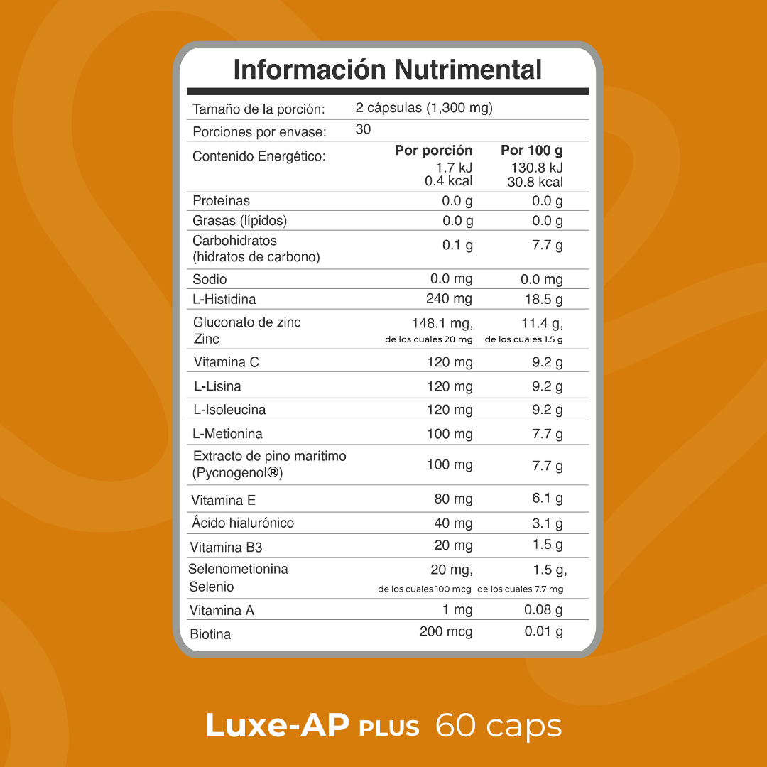 LuminaSkn Luxe - AP Plus 30 días | 60 cápsulas - Biobo Labs
