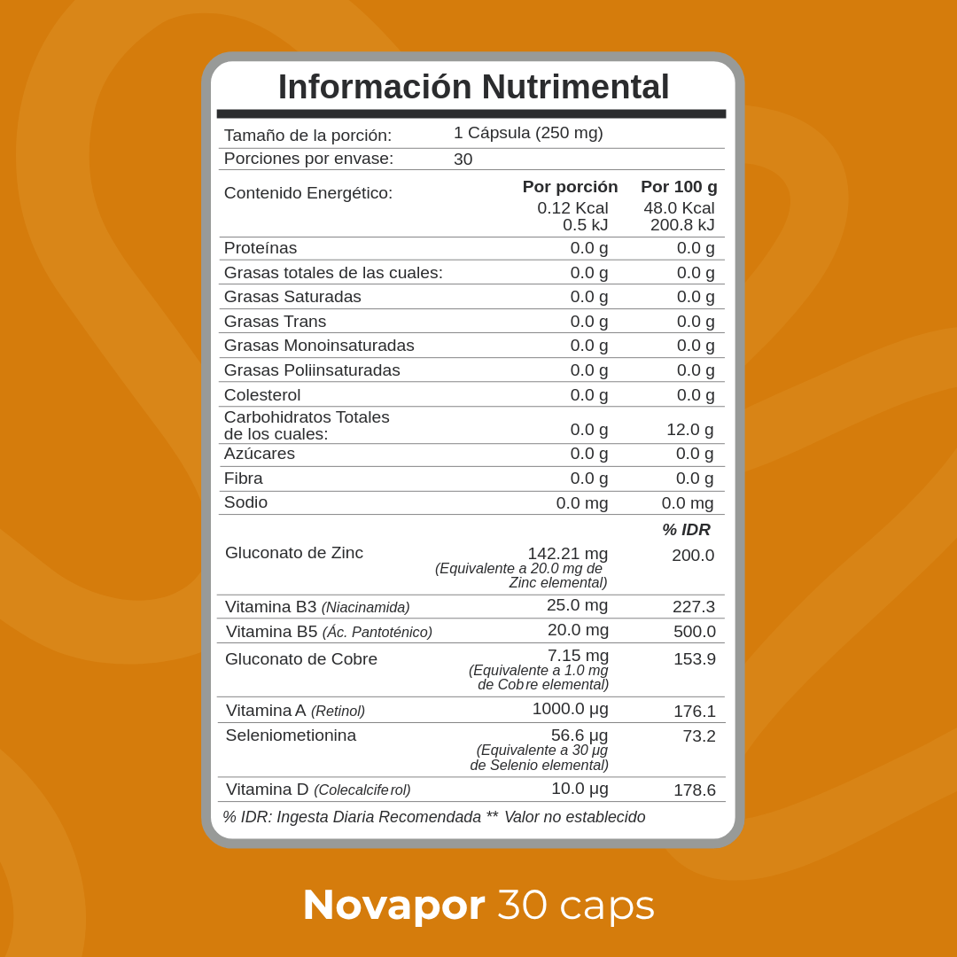 LuminaSkn Novapor 30 días | 30 cápsulas - Biobo Labs