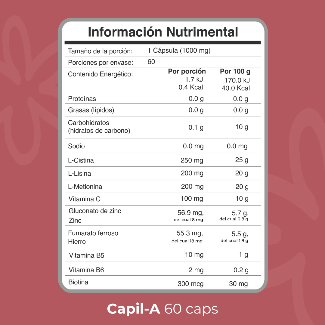 ProFemme Capil - A 60 días | 60 cápsulas - Biobo Labs