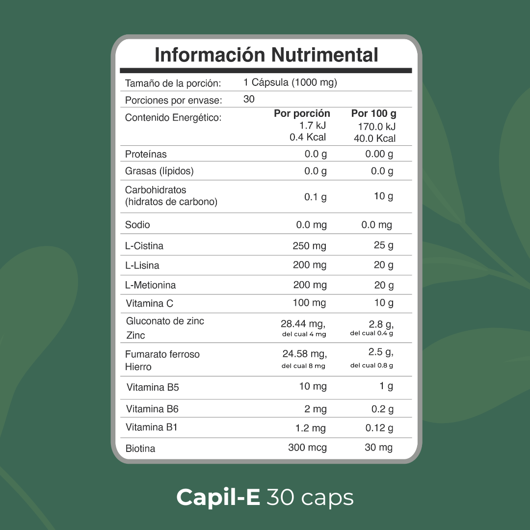 ProMen Capil - E 30 días | 30 cápsulas - Biobo Labs