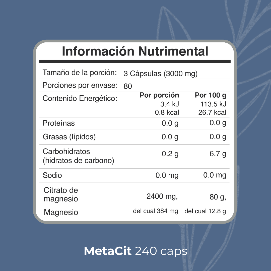 ProMine MetaCit 80 días | 240 cápsulas - Biobo Labs